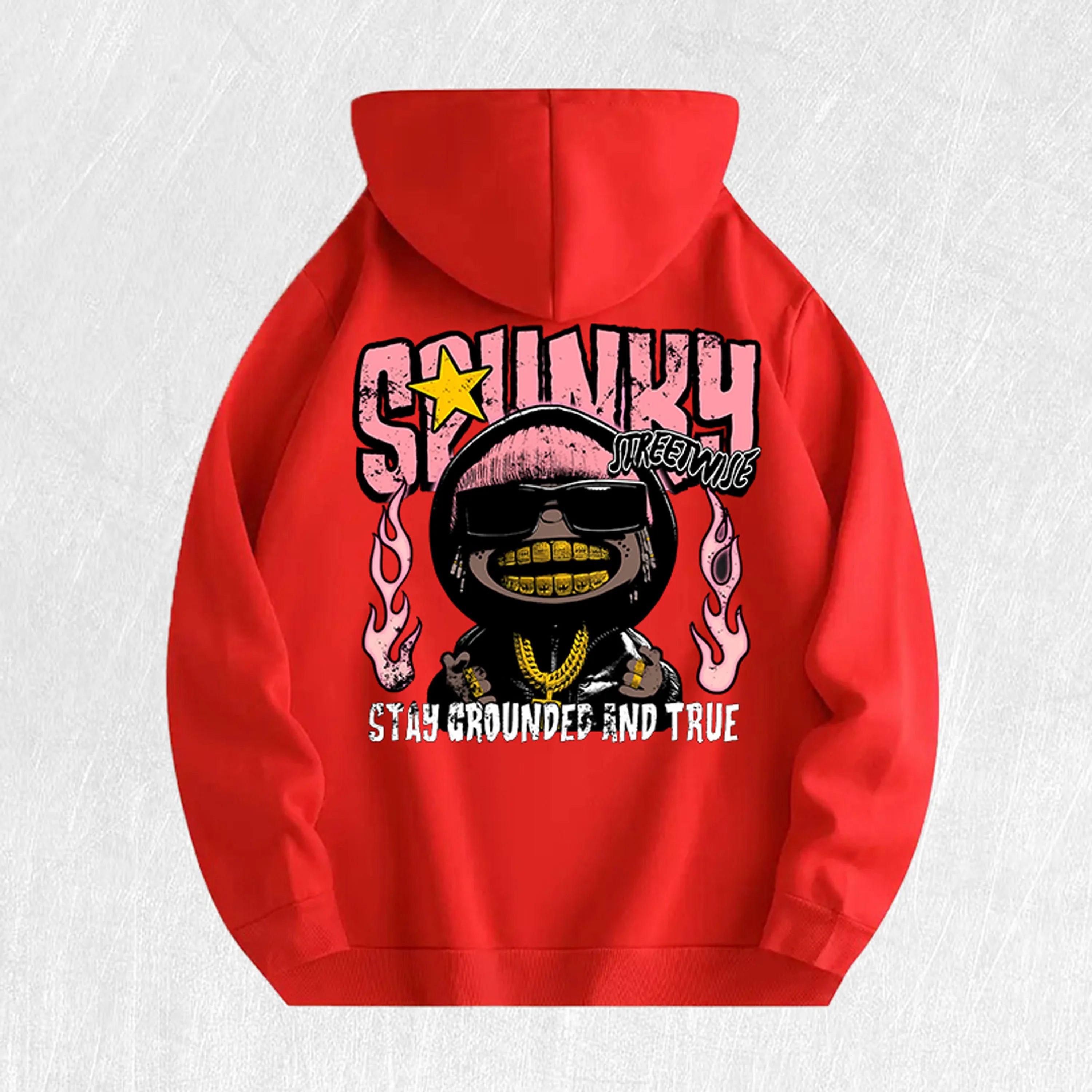 Spunky Stay Grounded Graphic Hoodie 100% Cotton US Warehouse 6 Colors