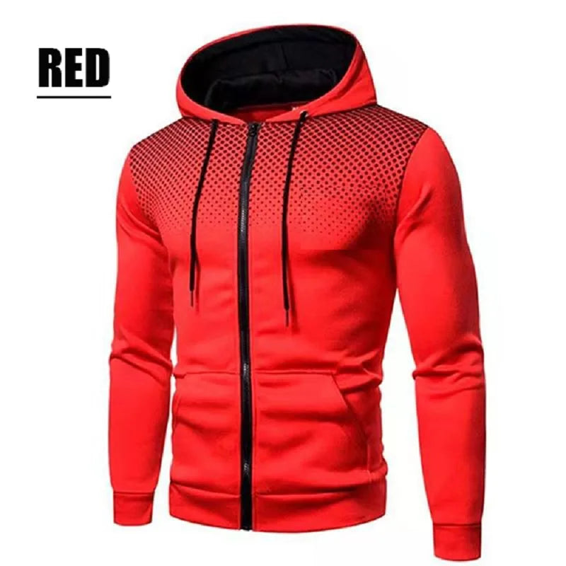 Chaqueta casual de otoño e invierno para hombres All Elite Wrestling Sudadera con capucha con cremallera y bolsillo Impresión Suéter Ropa deportiva