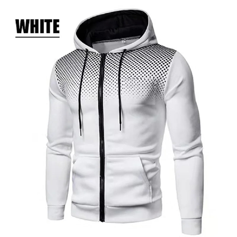 Chaqueta casual de otoño e invierno para hombres All Elite Wrestling Sudadera con capucha con cremallera y bolsillo Impresión Suéter Ropa deportiva