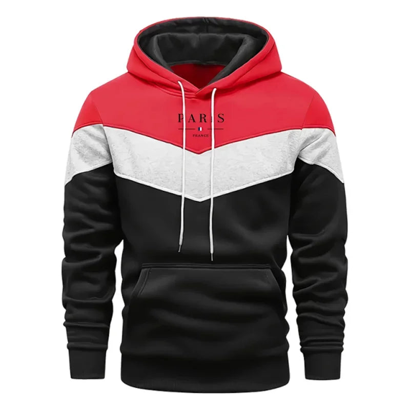 Gran oferta de chándal para hombre con estampado informal, sudaderas con capucha Tricolor, deportes al aire libre, trotar, ropa para hombre, jersey de calidad, Tops