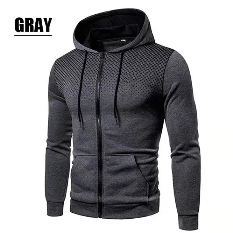 Chaqueta casual de otoño e invierno para hombres All Elite Wrestling Sudadera con capucha con cremallera y bolsillo Impresión Suéter Ropa deportiva