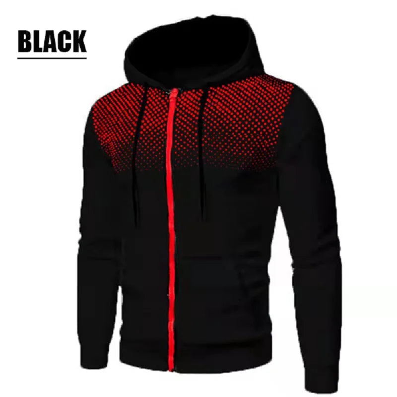 Chaqueta casual de otoño e invierno para hombres All Elite Wrestling Sudadera con capucha con cremallera y bolsillo Impresión Suéter Ropa deportiva