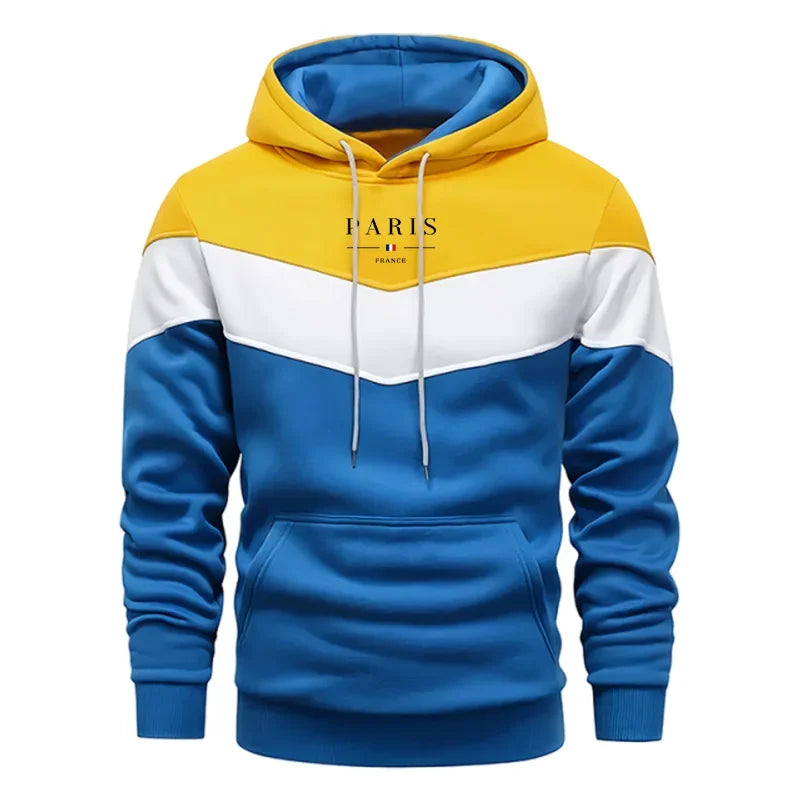 Gran oferta de chándal para hombre con estampado informal, sudaderas con capucha Tricolor, deportes al aire libre, trotar, ropa para hombre, jersey de calidad, Tops