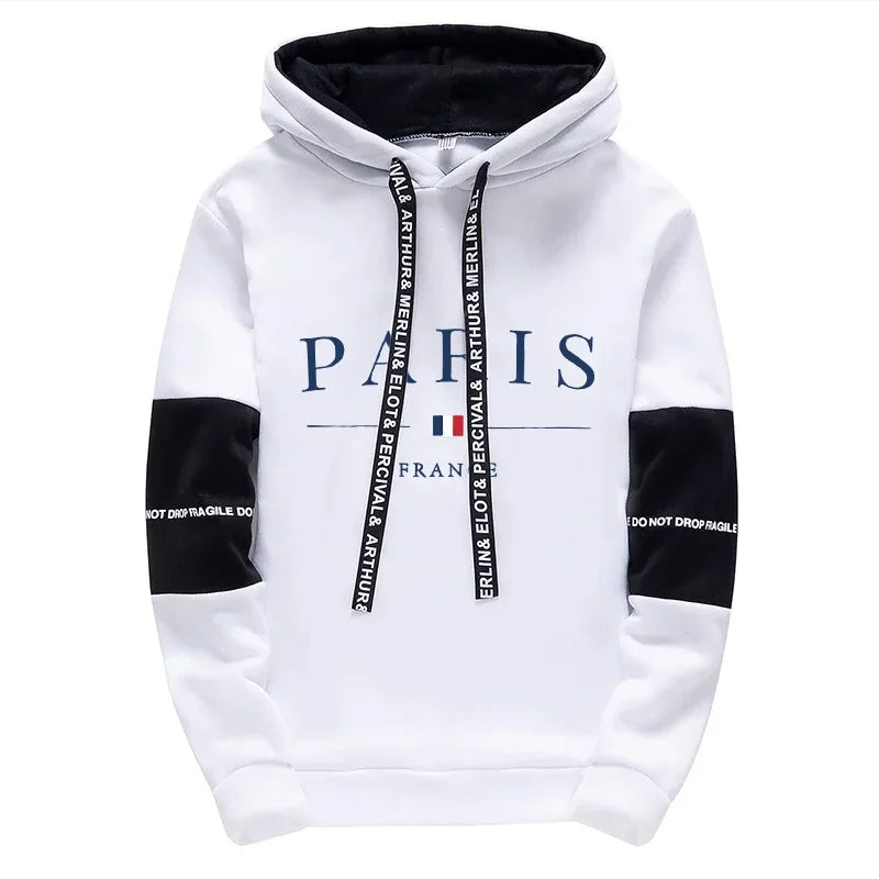 Sudaderas con capucha para hombres, pantalones de chándal versátiles, ropa deportiva de alta calidad, ropa cómoda de vestir diaria, moda de otoño e invierno
