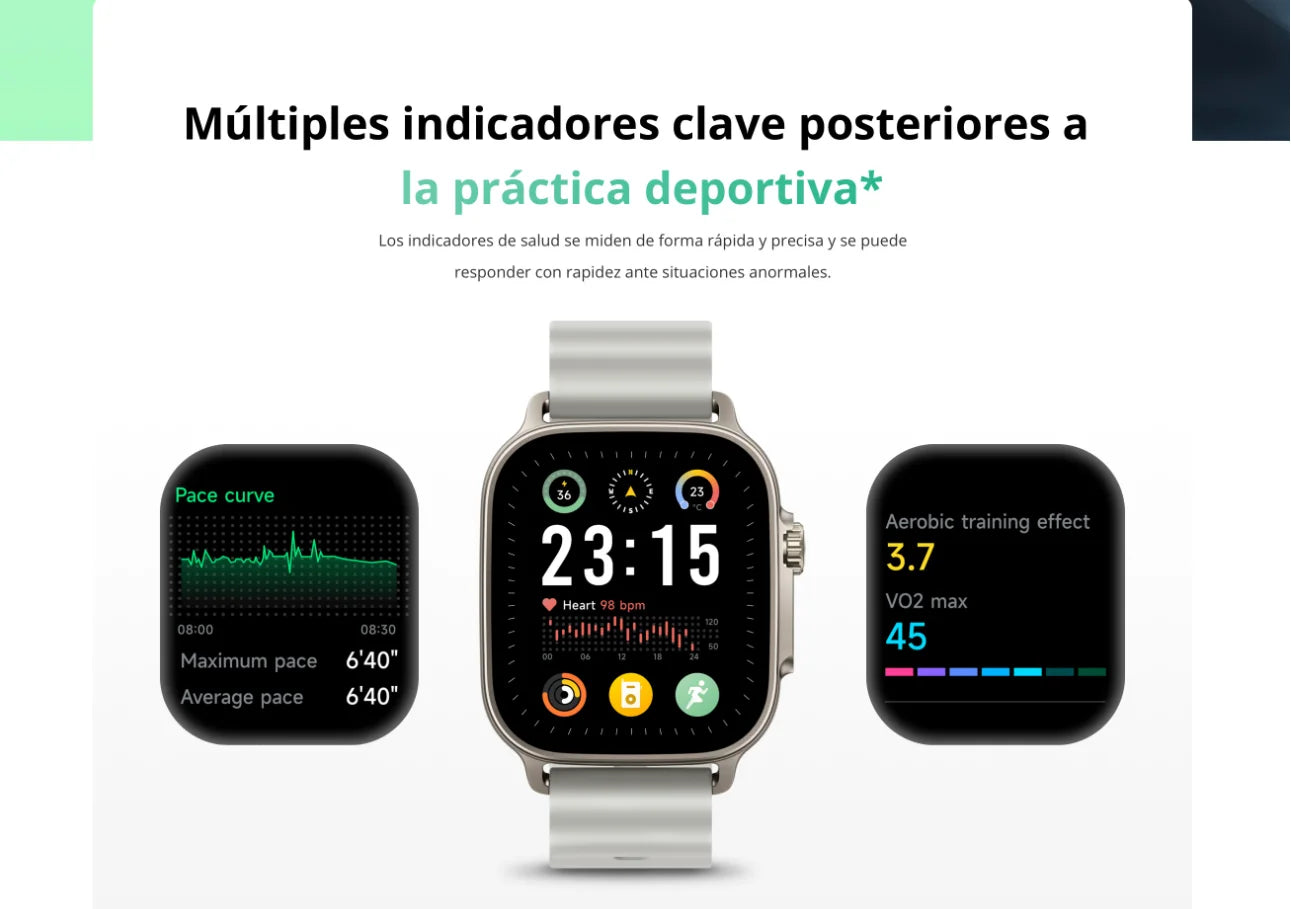 Smartwatch - realme Watch 5, Versión Global, Gran Pantalla AMOLED de 1.97", 16 días Vida de la Batería muy Larga, IP68, 108 modos de deporte y de monitorización de salud, NFC, Brújula y GPS independiente con 5 GNSS, relo
