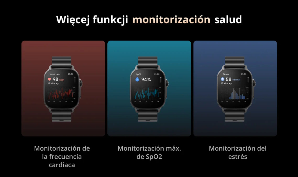 Smartwatch - realme Watch 5, Versión Global, Gran Pantalla AMOLED de 1.97", 16 días Vida de la Batería muy Larga, IP68, 108 modos de deporte y de monitorización de salud, NFC, Brújula y GPS independiente con 5 GNSS, relo