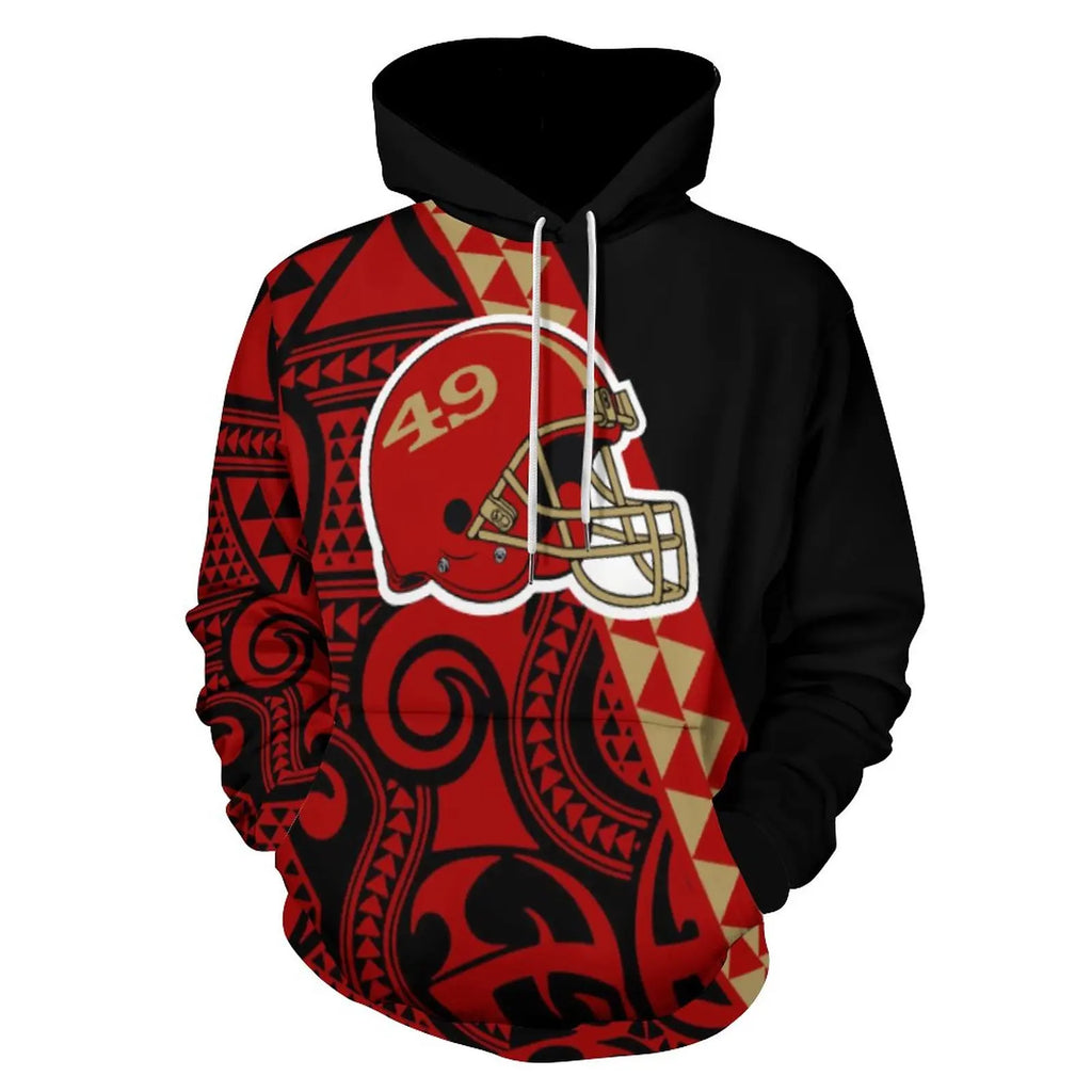 Sudadera Tribal Polinesia Hombre Talla Grande