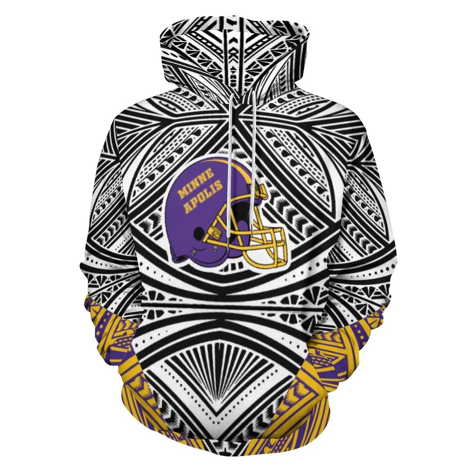 Sudadera Tribal Polinesia Hombre Talla Grande