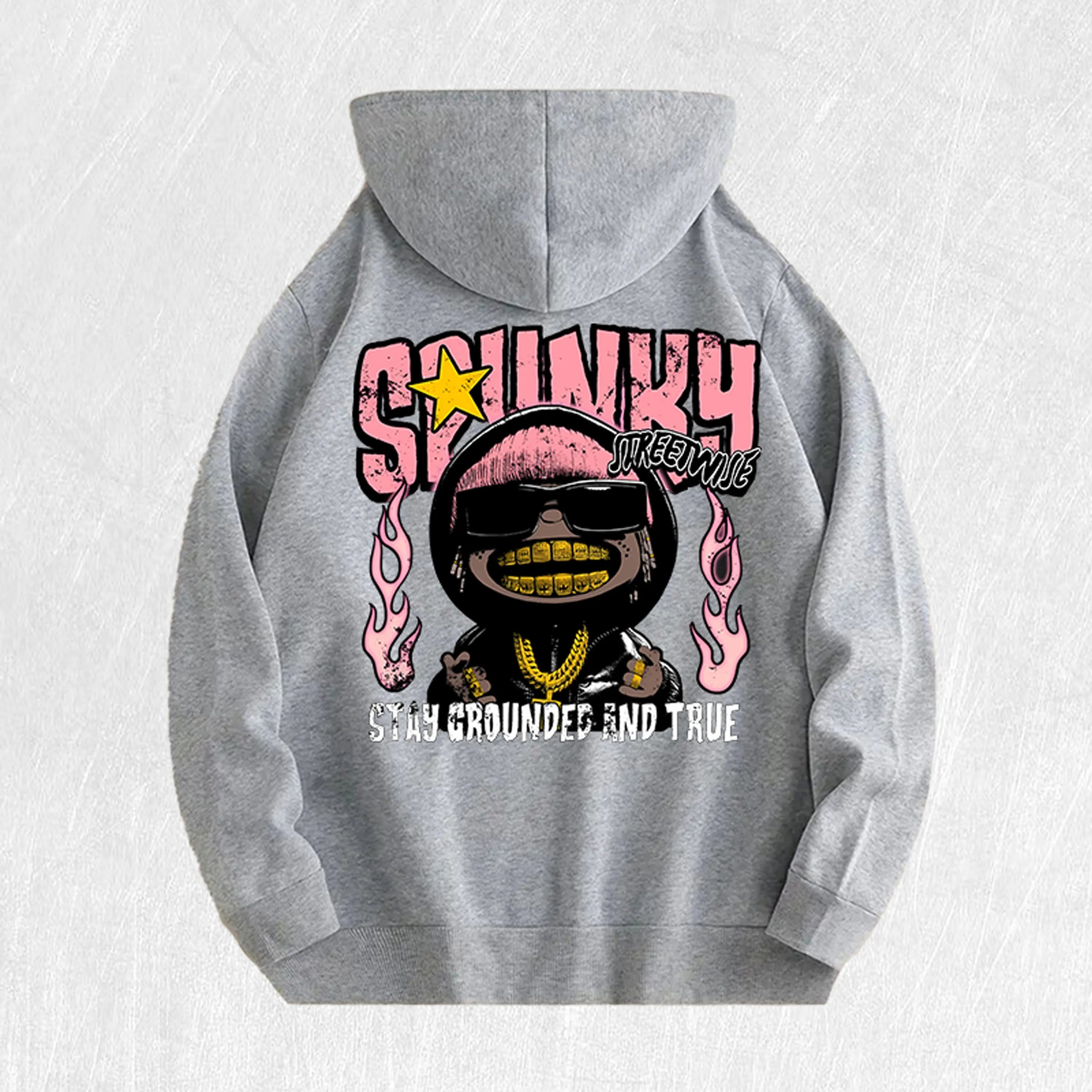 Spunky Stay Grounded Graphic Hoodie 100% Cotton US Warehouse 6 Colors