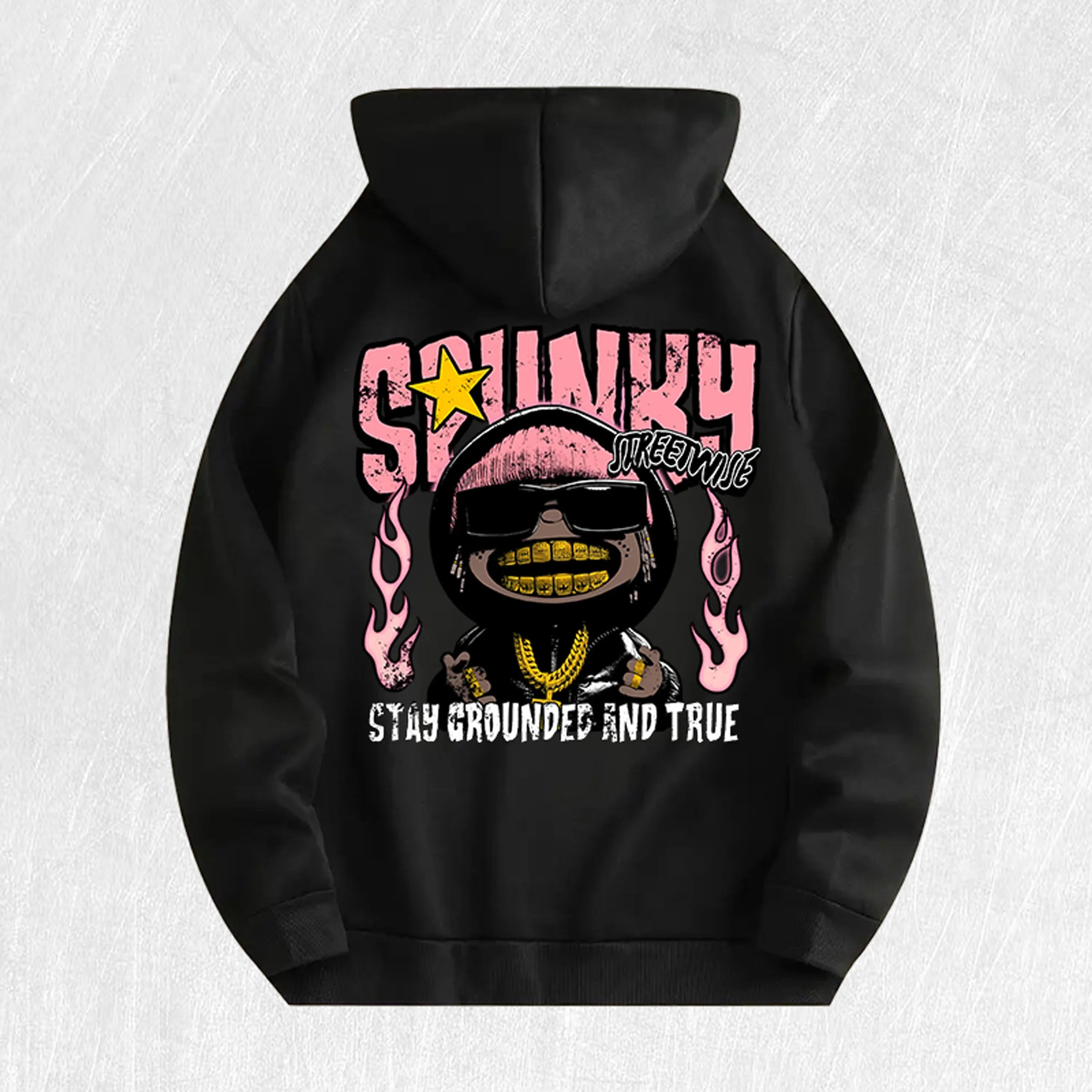 Spunky Stay Grounded Graphic Hoodie 100% Cotton US Warehouse 6 Colors