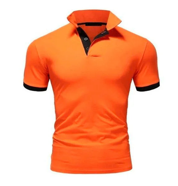 MRMT 2025 nueva camiseta para hombre, pantalón corto informal con solapa, camiseta de manga corta con costuras para hombre, jersey de Color sólido, camiseta para hombre