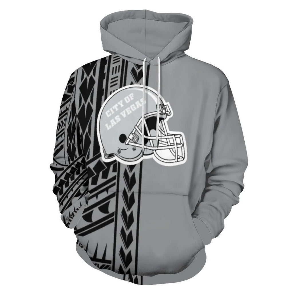 Sudadera Tribal Polinesia Hombre Talla Grande