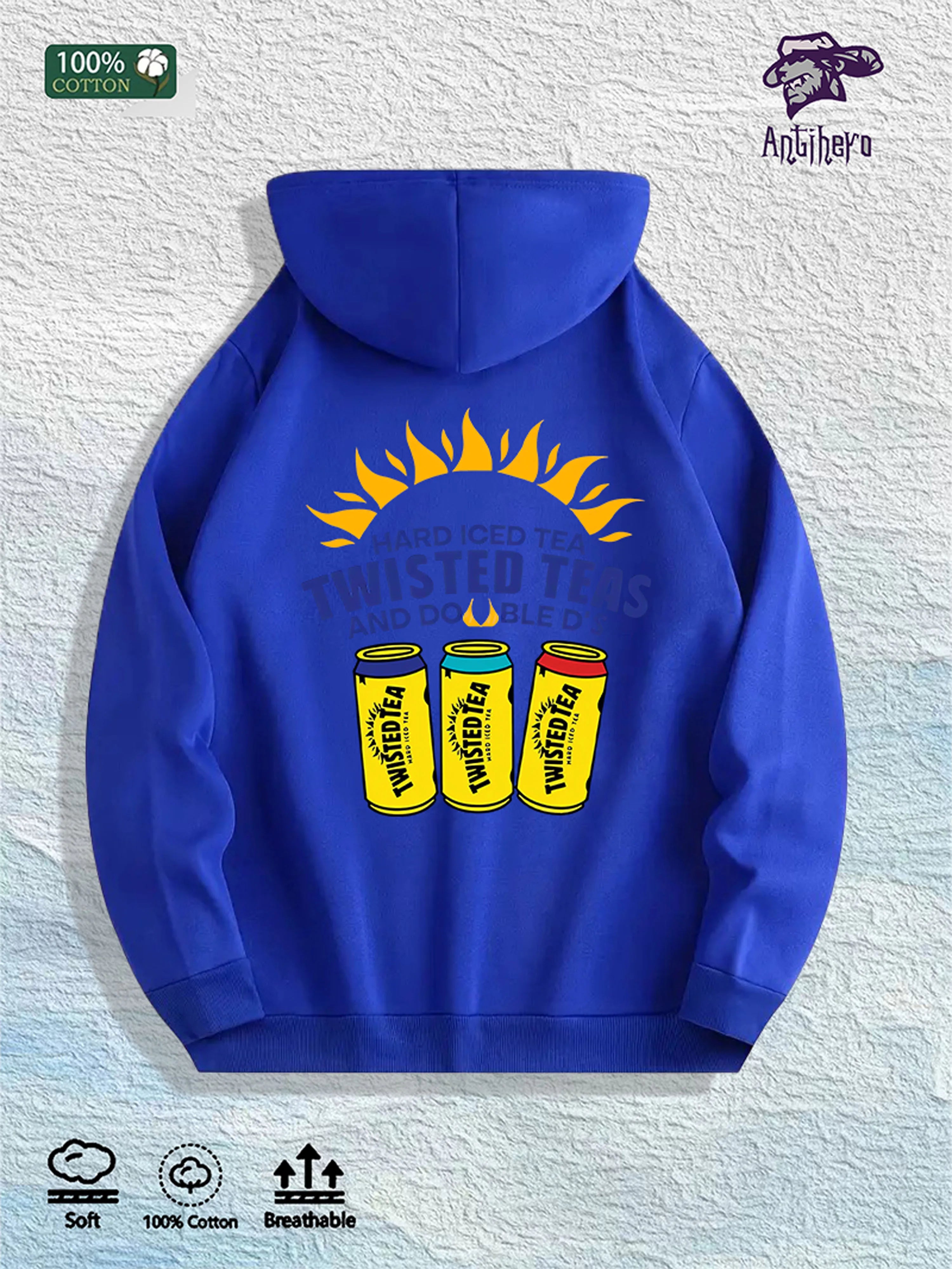Sudadera Twisted Teas Hombre - 100% Algodón 7 Colores