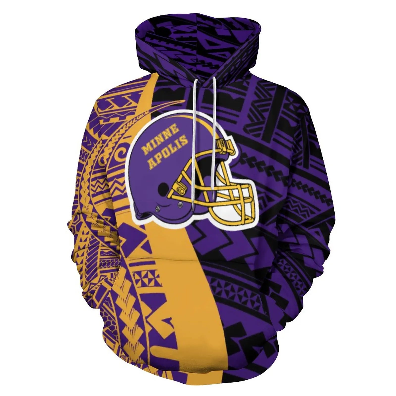 Sudadera Tribal Polinesia Hombre Talla Grande