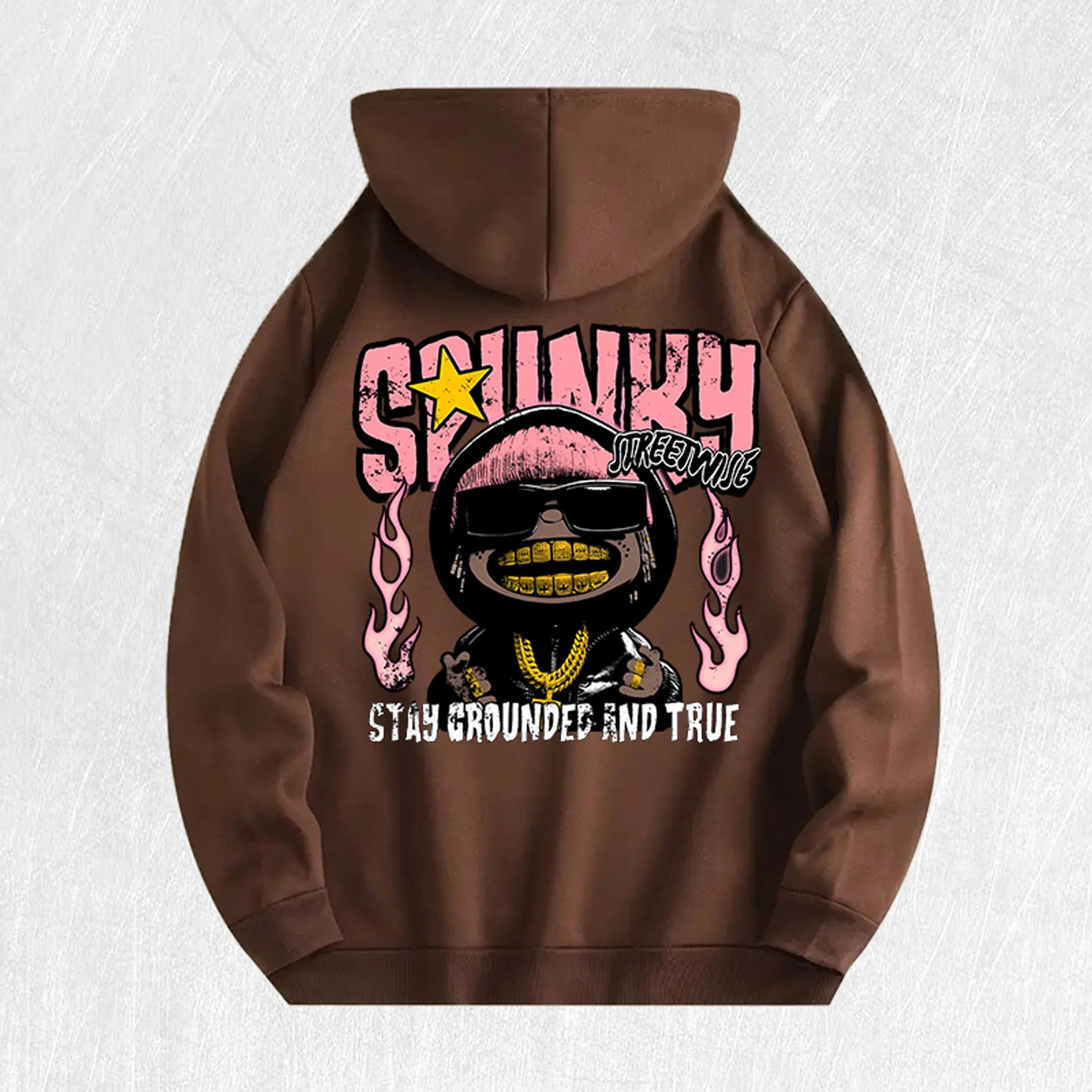 Spunky Stay Grounded Graphic Hoodie 100% Cotton US Warehouse 6 Colors