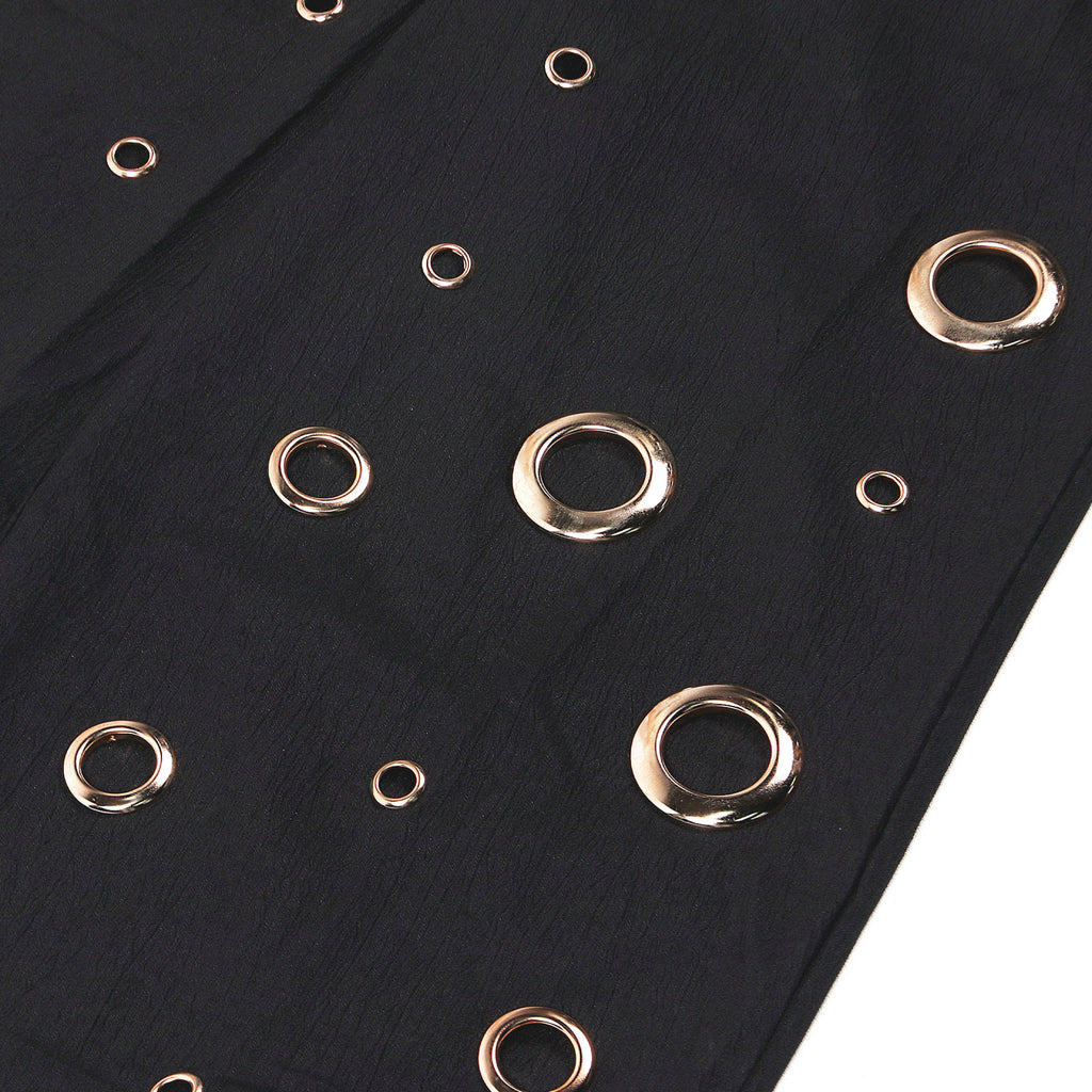 CM.YAYA-Conjunto de dos piezas para mujer, Top sin mangas y pantalones de pierna ancha, traje calado con agujeros, chándal de calle Sexy de verano