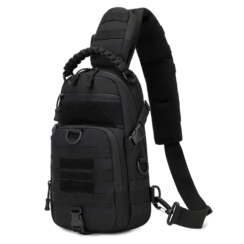 Bolsa de pecho para acampar, mochila táctica para hombre, deporte, hombro, senderismo al aire libre, escalada, ciclismo, pesca, viaje, riñonera MOLLE