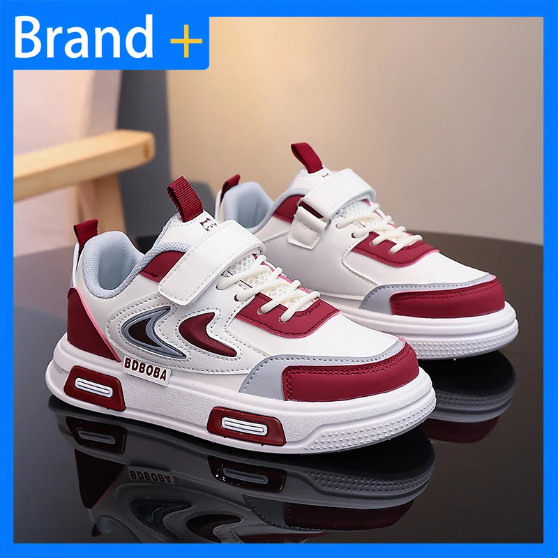 Zapatillas Deportivas Casuales para Niños, de Moda, Cómodas, de Cuero, para Caminar al Aire Libre, para la Escuela, para Correr, para Niños