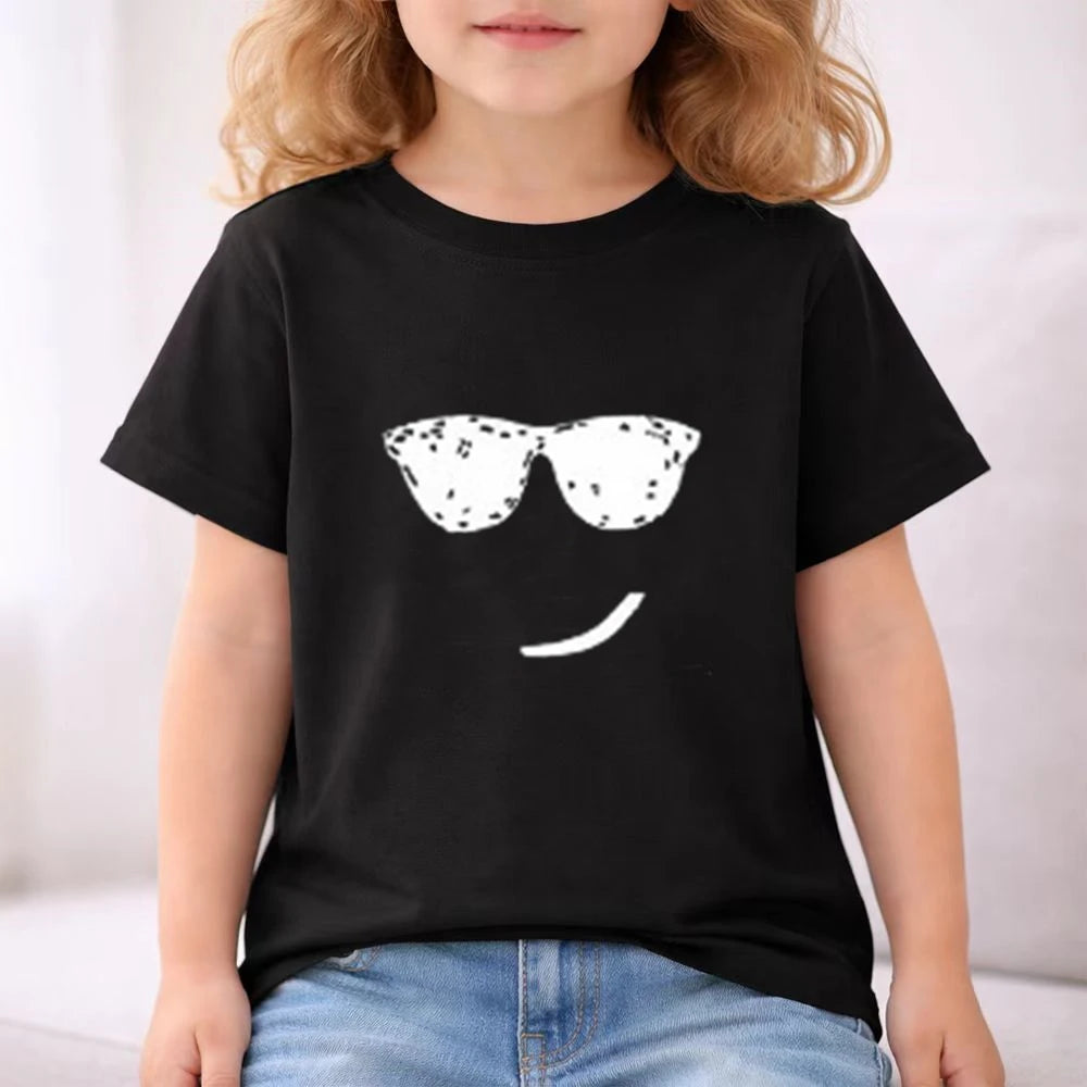 Camiseta de verano para niños de 3 a 12 años, conjunto de camiseta blanca y pantalones cortos, 2 uds., conjunto fresco y refrescante de manga corta con estampado para niños