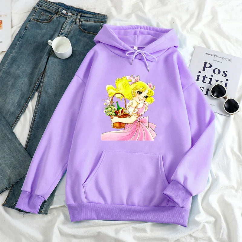 Ropa Vintage con capucha para mujer, sudaderas con capucha de moda Harajuku, sudadera con dibujos de dulces de los años 90, jerséis con capucha para mujer 2022