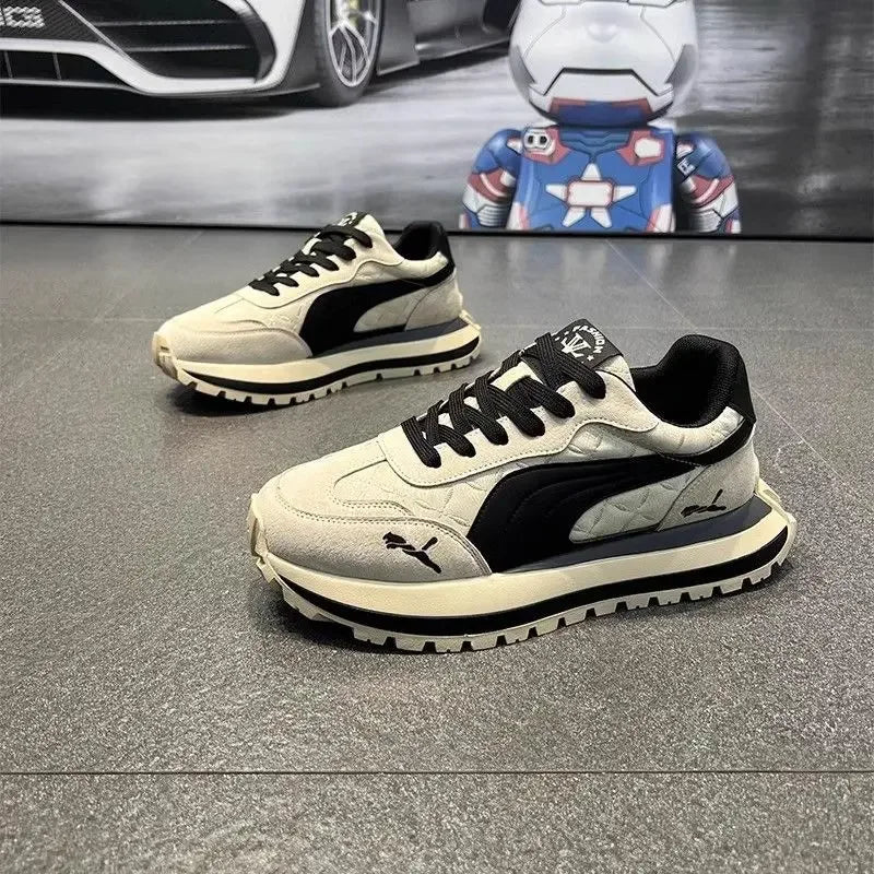 Zapatos informales para hombre, calzado deportivo, zapatos informales de verano con suela gruesa para hombre, zapatos suaves y cómodos antideslizantes, zapatos de moda para exteriores
