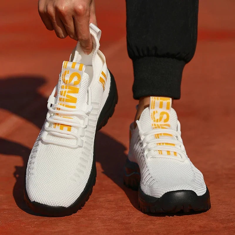 Tenis Masculino Shoes Summer Breathable High End Design Mesh Sneakers Lightweight Outdoor Exercise Casual Flat Shoes for Men