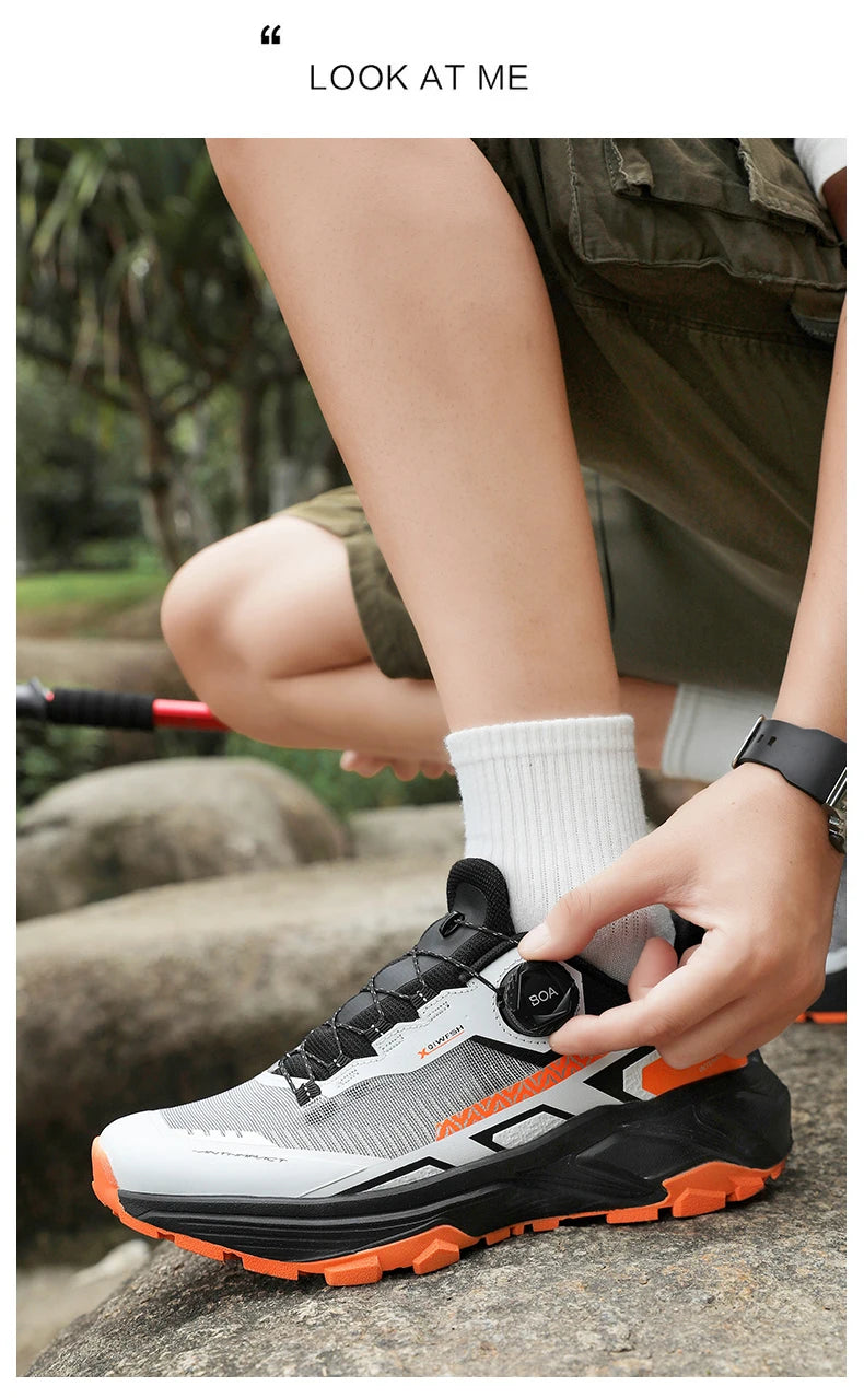 Zapatos de senderismo al aire libre con estilo para hombre, zapatillas de senderismo resistentes con forro cálido de felpa para calzado masculino de invierno