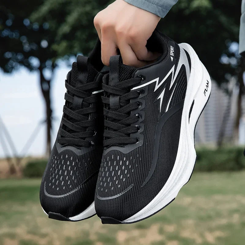 Zapatillas Deportivas Casuales para Hombre 2026, Transpirables, Ligeras, de Malla, Negras, para Correr, Trotar y Caminar