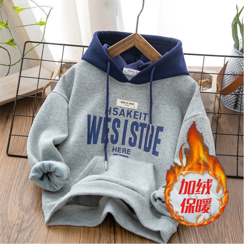 Sudadera Capucha Niños 4-12 Años - Jersey Deportivo Otoño