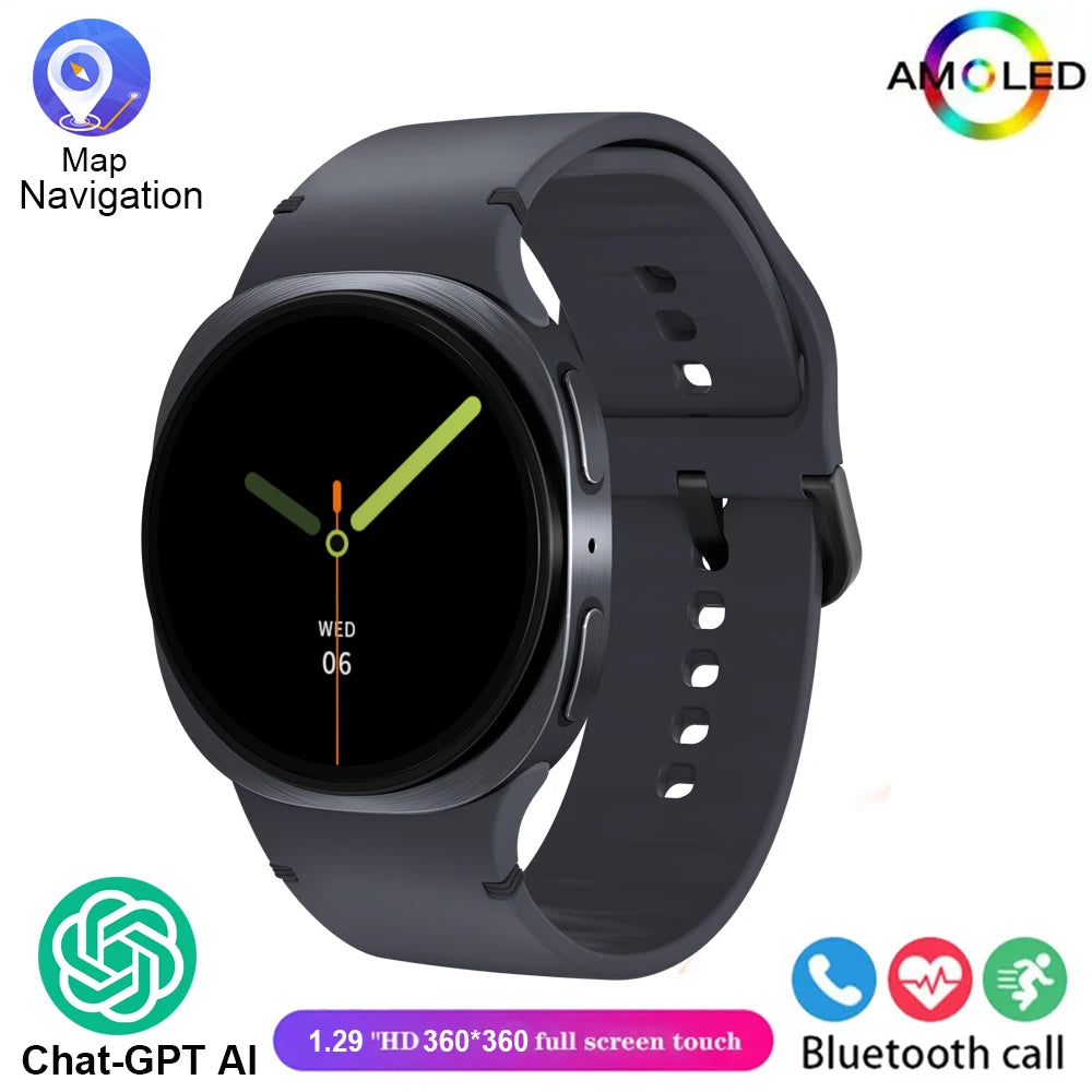 2025 nuevos relojes 8 Mini GPS Track reloj inteligente para hombres mujeres salud deporte AMOLED ritmo cardíaco Bluetooth llamada impermeable Smartwatch