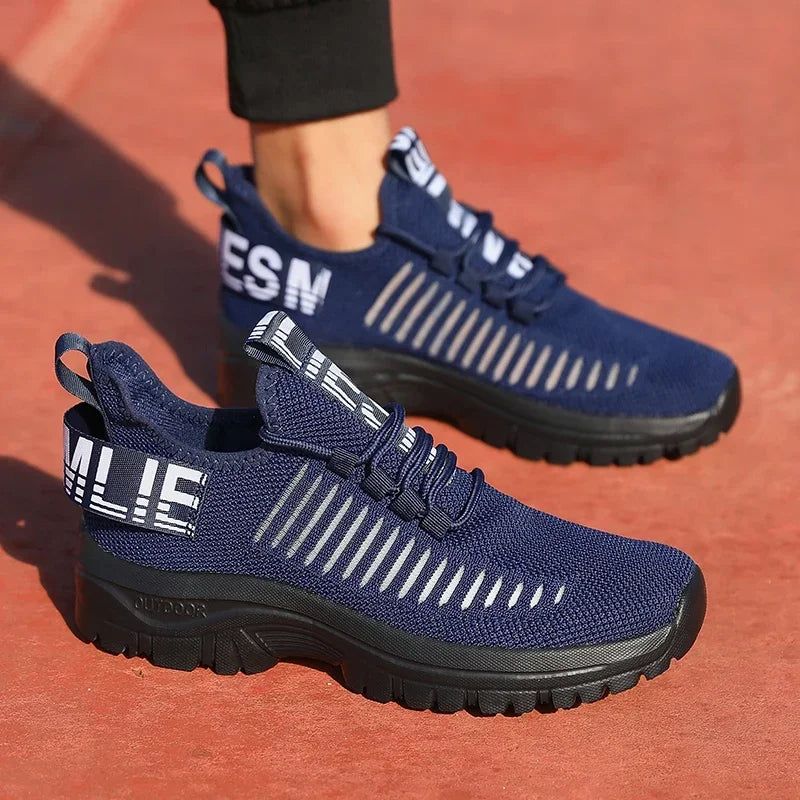 Tenis Masculino Shoes Summer Breathable High End Design Mesh Sneakers Lightweight Outdoor Exercise Casual Flat Shoes for Men