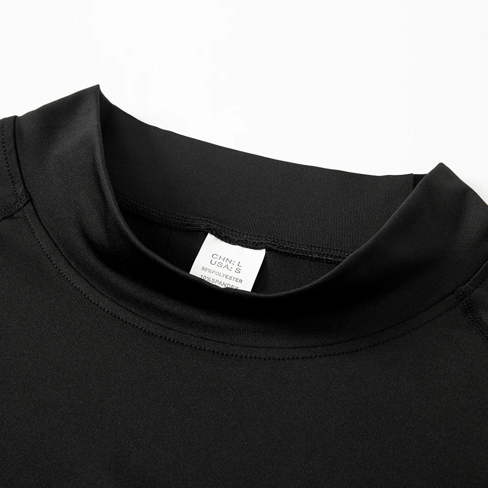 Camiseta de invierno para hombre, camisetas de manga larga, ropa interior térmica de cuello alto, forro polar fino suave de alta calidad, camisa para mantener el calor