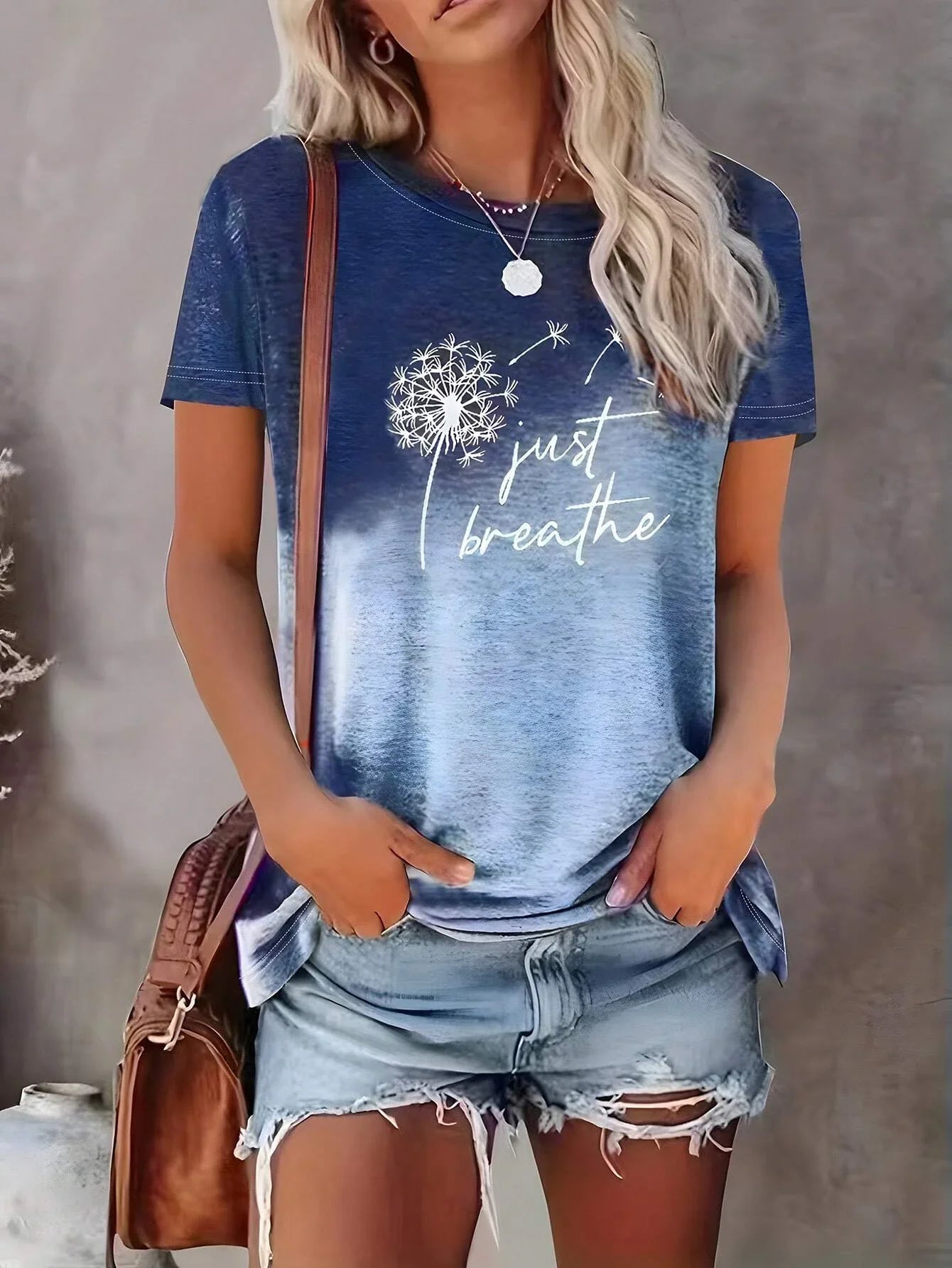 Camiseta con estampado de corazón para mujer, ropa de gran tamaño, camisetas, blusa de cuello redondo, diseño Original, nuevo estilo 2024