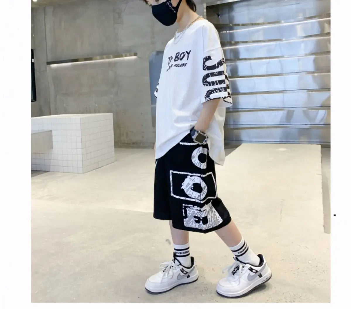 Conjunto de ropa deportiva informal para niños, camisetas de 2 piezas y pantalones, trajes de 3 a 14 años, estilo Hip Hop, moda de verano