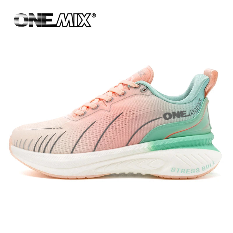 ONEMIX, zapatillas blancas para correr en carretera para hombre, zapatillas deportivas con cojín de aire para exteriores, zapatillas deportivas para hombre, zapatos para correr de verano, calzado para mujer