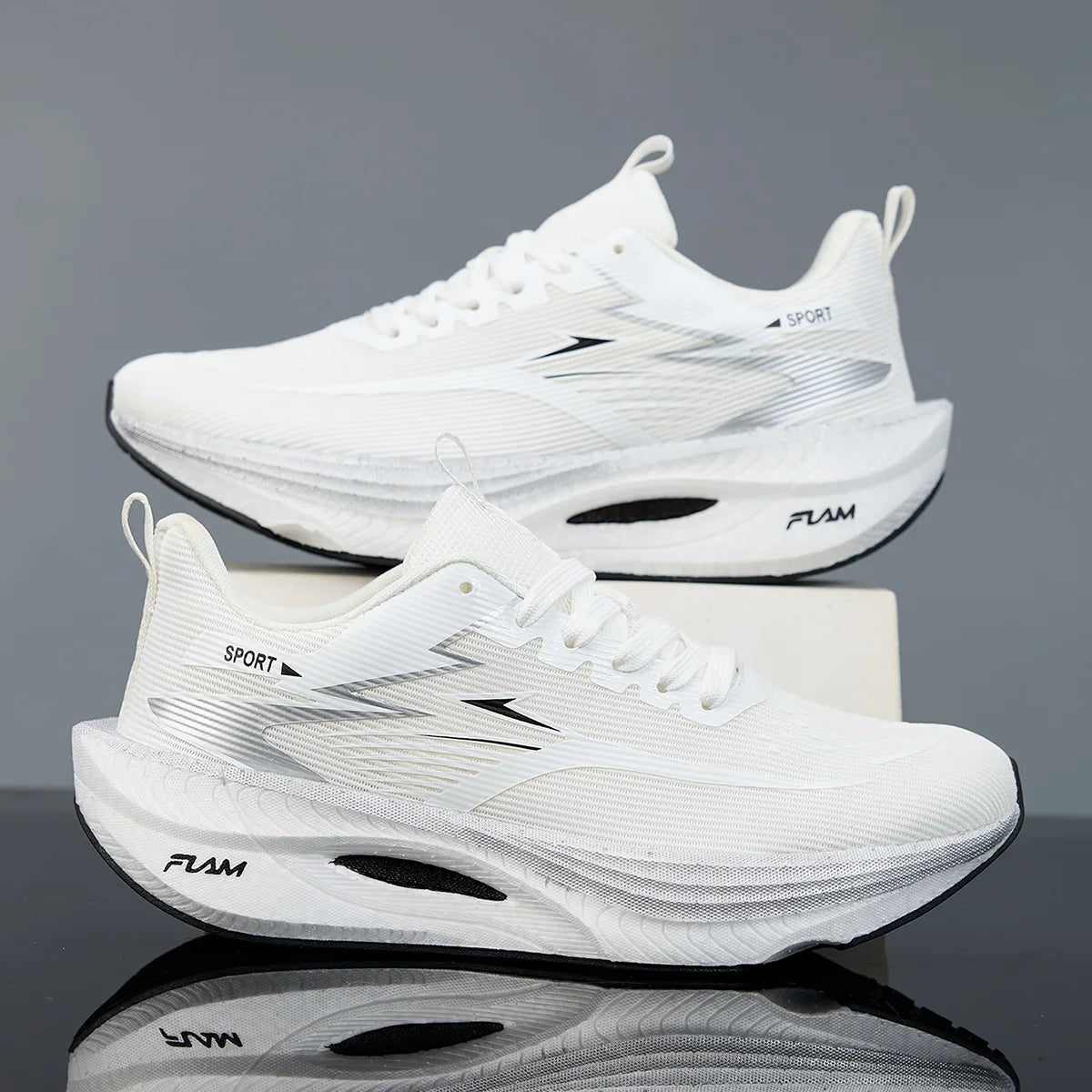 Zapatillas deportivas para correr para hombre, informales, transpirables, ligeras, cómodas, atléticas, antideslizantes, para caminar al aire libre