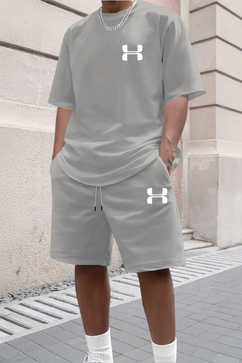 Conjunto Deportivo para Hombre 2026, Camiseta de Manga Corta y Pantalones Cortos Deportivos, Conjunto de Dos Piezas Informal para Verano