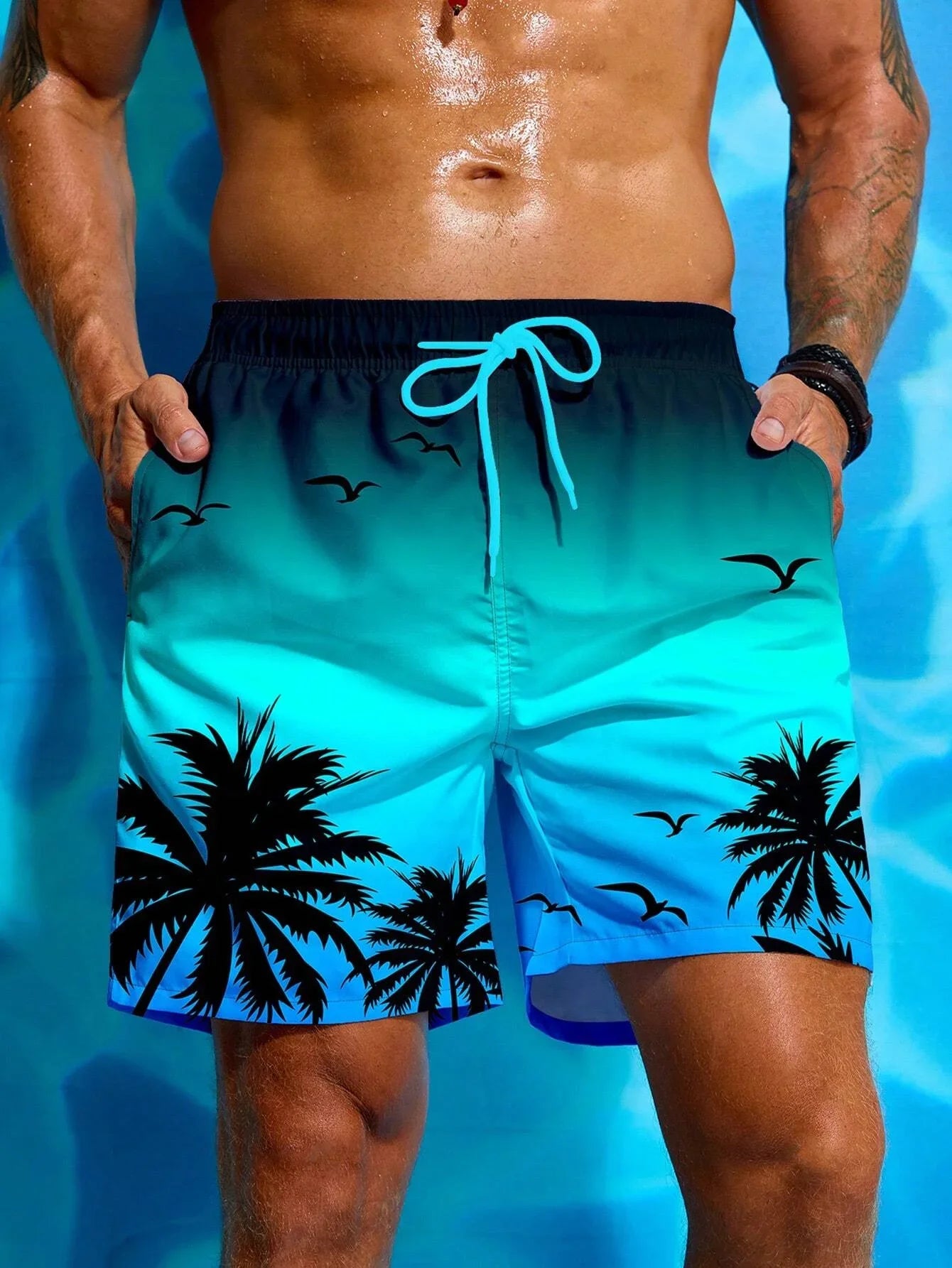 Bañador 3D Hombre | Pantalón Corto Playa Hawaiano Secado Rápido