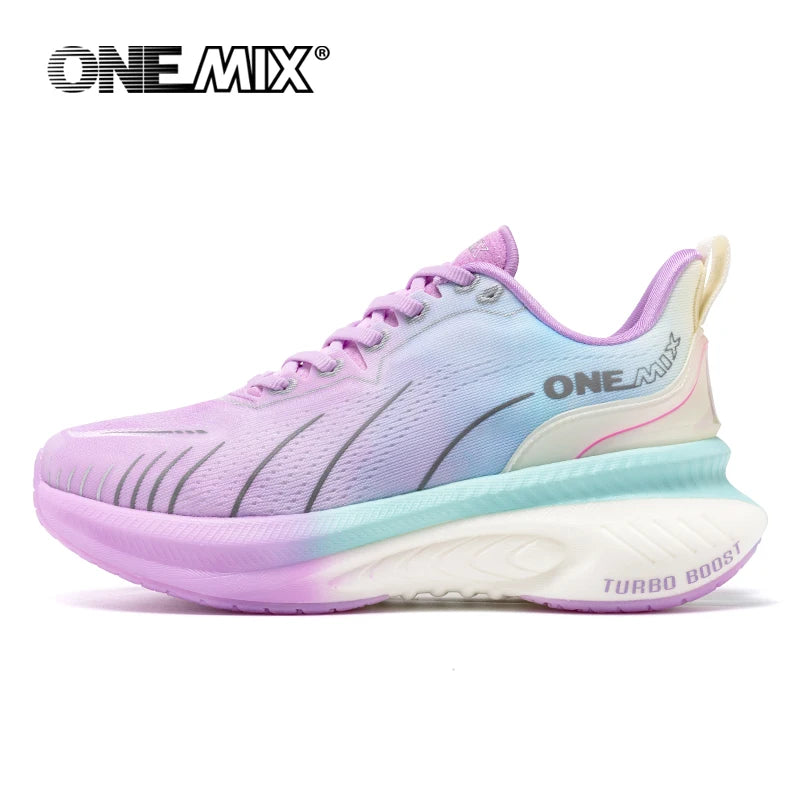 ONEMIX, zapatillas blancas para correr en carretera para hombre, zapatillas deportivas con cojín de aire para exteriores, zapatillas deportivas para hombre, zapatos para correr de verano, calzado para mujer