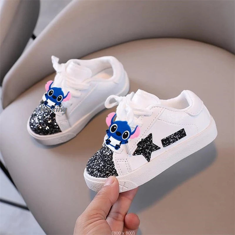 Lilo y Stitch, zapatos informales antideslizantes y resistentes al desgaste para niños, zapatos de suela blanda para niñas y niños, zapatillas deportivas transpirables para bebés