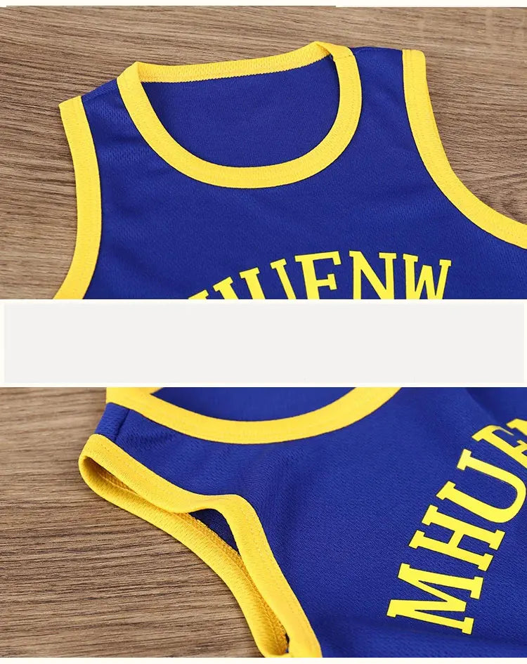 Conjuntos para niños, camiseta sin mangas de verano para niños, conjunto de pantalones cortos, camiseta sin mangas para exteriores de secado rápido, conjuntos de pantalones cortos, deporte para niños, baloncesto Tr