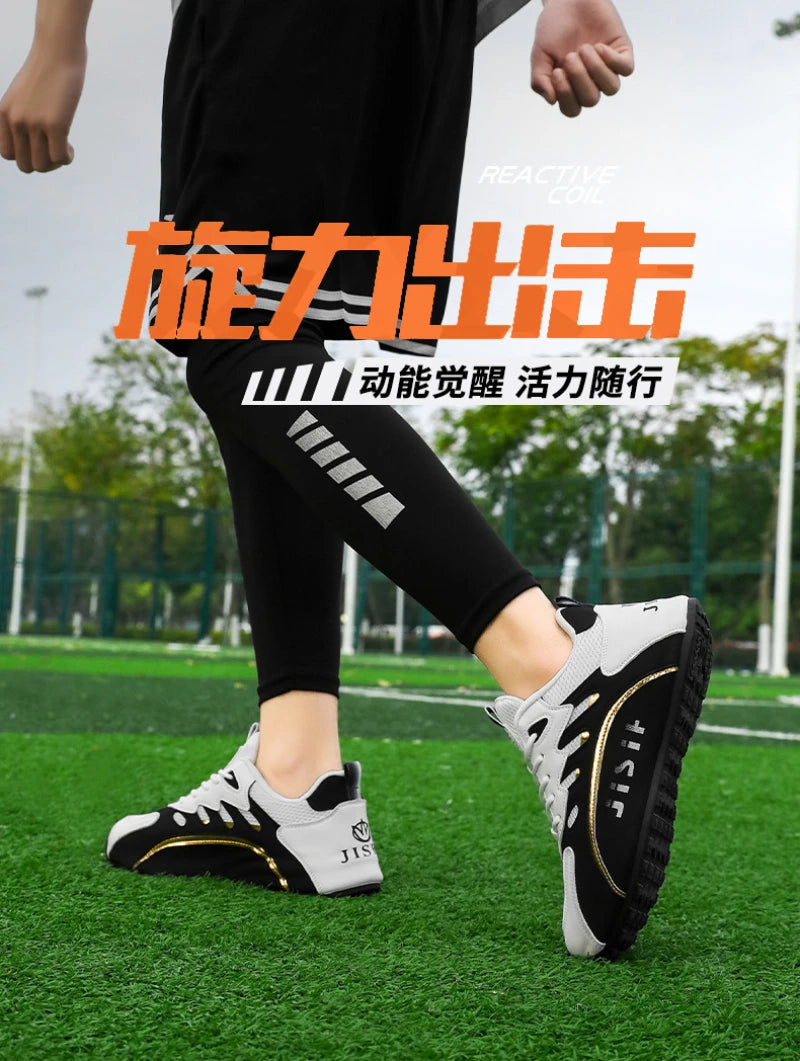 Zapatillas de deporte de malla transpirable rojas y blancas para hombre, zapatos para correr informales a la moda, zapatillas deportivas ligeras antideslizantes para uso diario