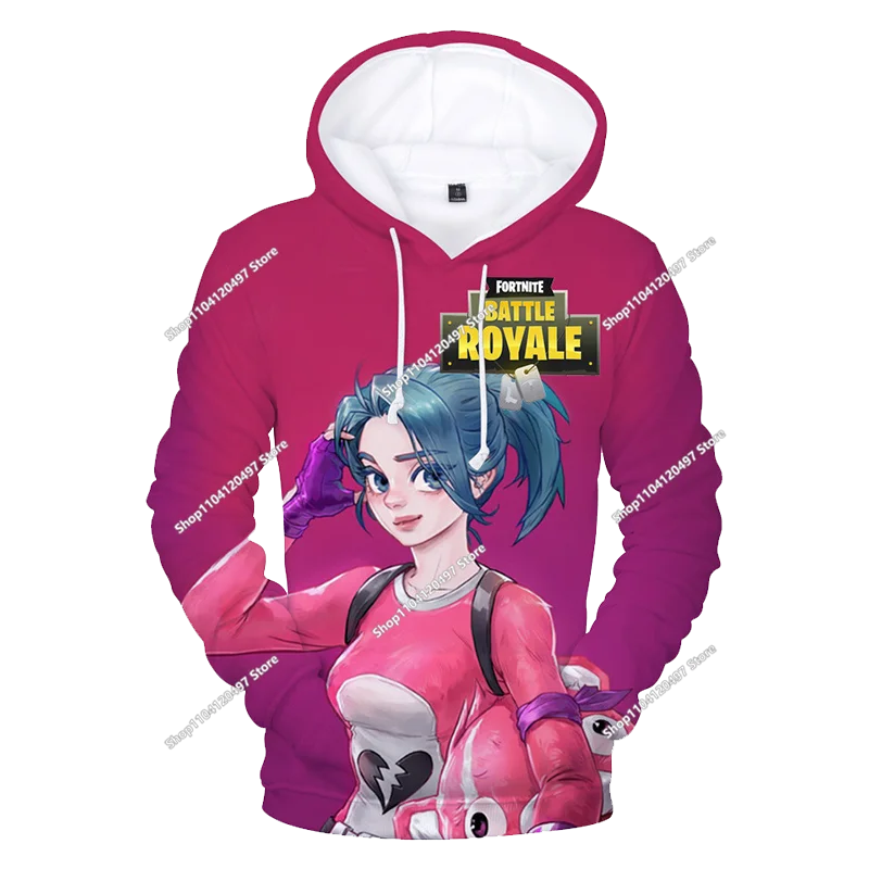 Sudaderas con capucha para niños Anime Harajuku Fortnite Cosplay Sudadera con capucha sudaderas con capucha primavera otoño ropa para niños Tops