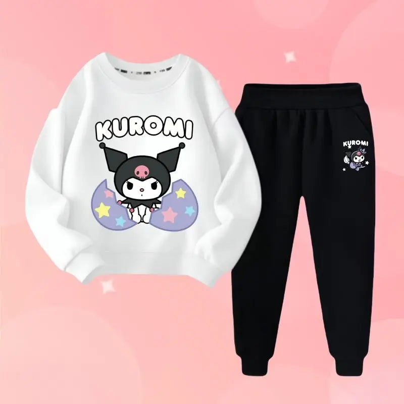 Conjunto Kuromi Niña - Camiseta + Pantalón 2 Piezas