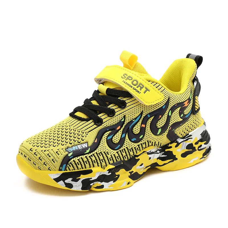 Zapatillas de deporte informales para niños y niñas, zapatos planos transpirables para correr, novedad de primavera y otoño