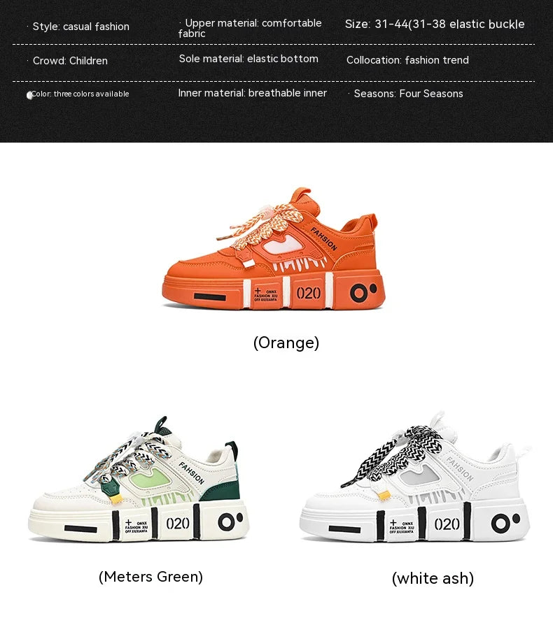 Zapatos familiares pequeños para niños, zapatos blancos para estudiantes, zapatos deportivos para niños, zapatos de tablero casuales para niños, nuevos