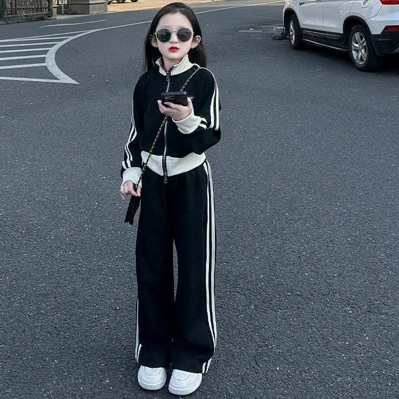 Conjunto Otoño Niños - Jersey Rayas + Pantalones 2 Piezas