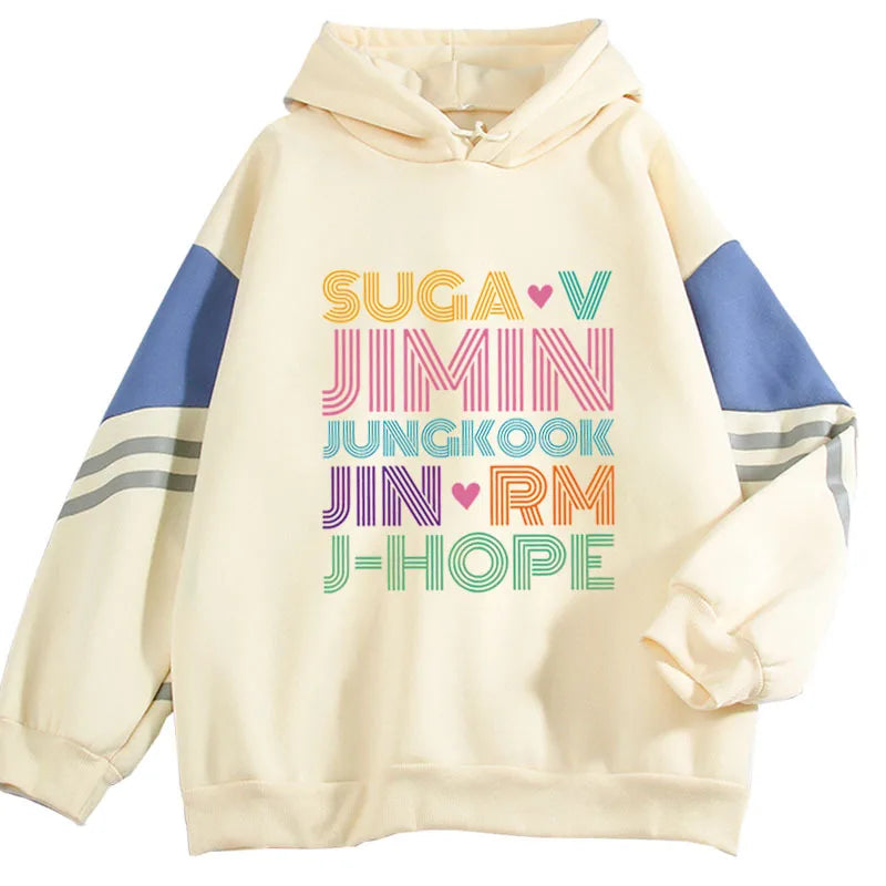 JIMIN JUNG KOOK J-HOPE JIN SUGA V RM sudaderas con capucha hombres/mujeres moda Kpop Sudadera con capucha JIMIN ropa