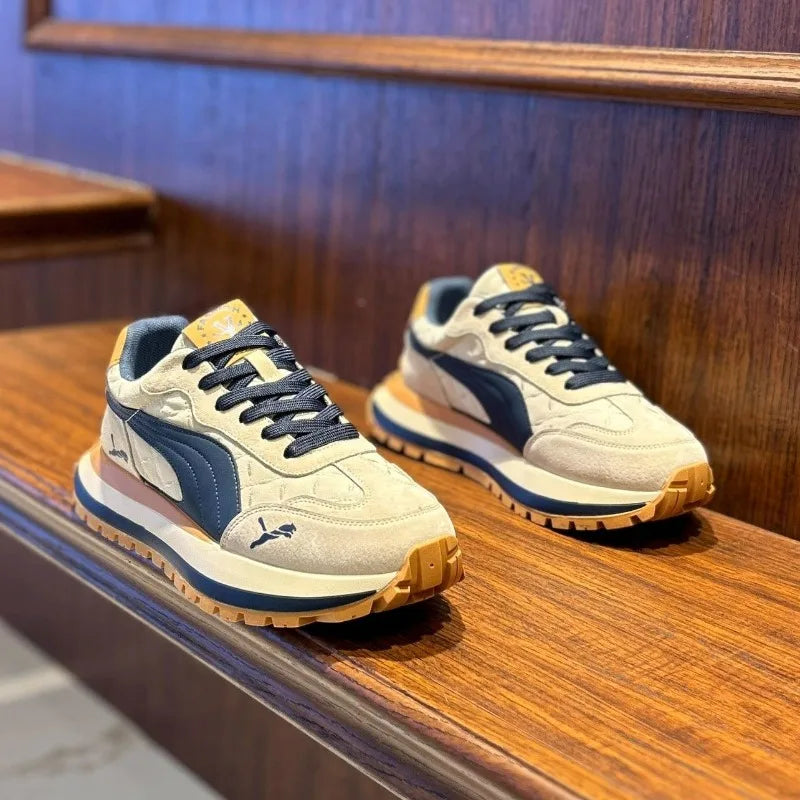 Zapatos informales para hombre, calzado deportivo, zapatos informales de verano con suela gruesa para hombre, zapatos suaves y cómodos antideslizantes, zapatos de moda para exteriores