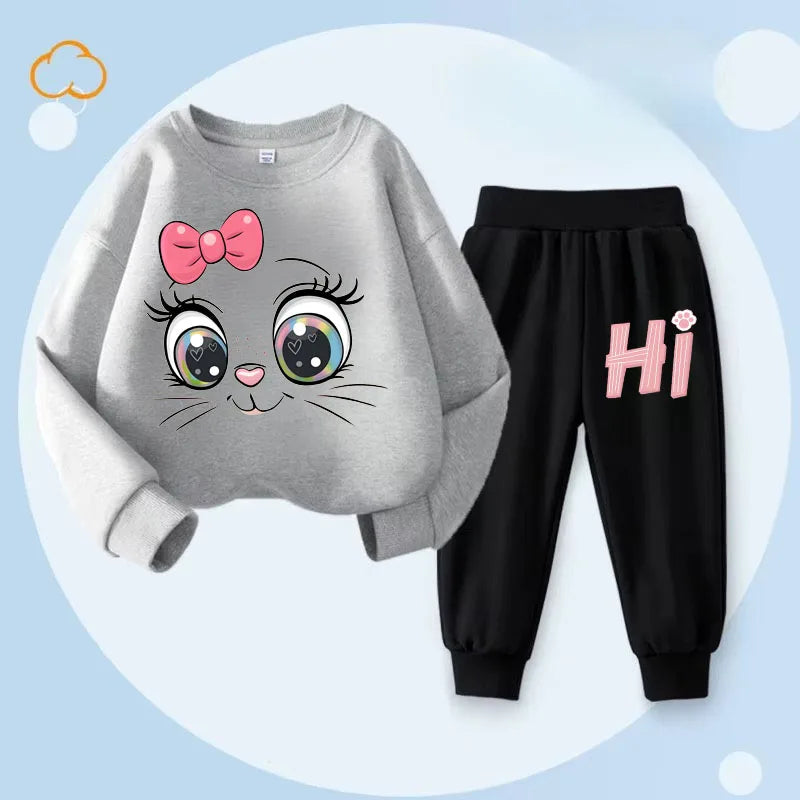 Conjunto Sudadera Niñas - Capucha + Pantalón 2 Piezas